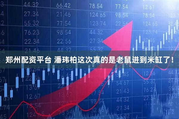 郑州配资平台 潘玮柏这次真的是老鼠进到米缸了！